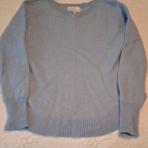 🗼Belle France 🇫🇷 Sky Blue Cashmere Women's Crew Neck Sweater 👕